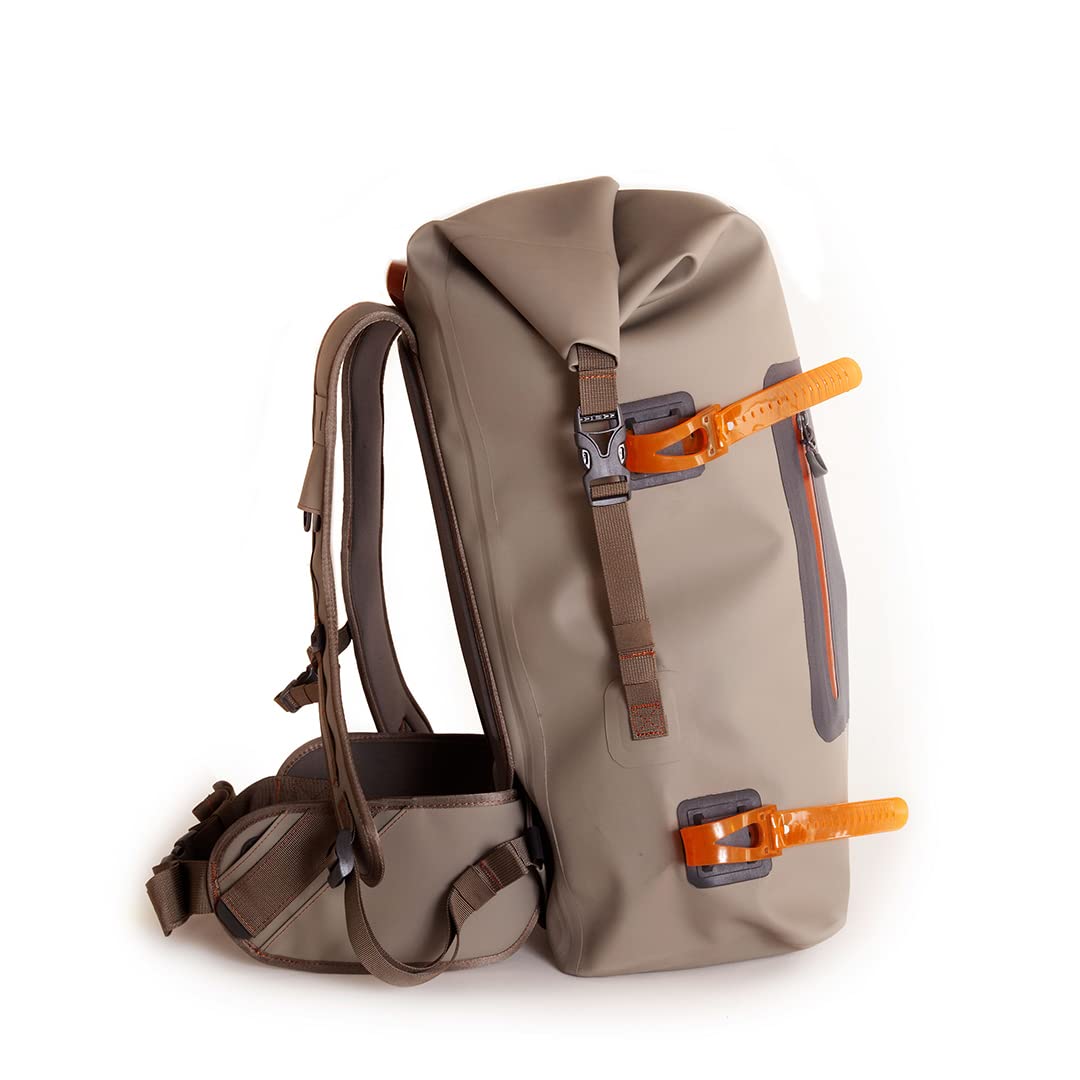 fishpond Wind River Roll-Top Waterproof Fishing Backpack For Tackle and Travel | Rolltop Backpack - Eco Shale