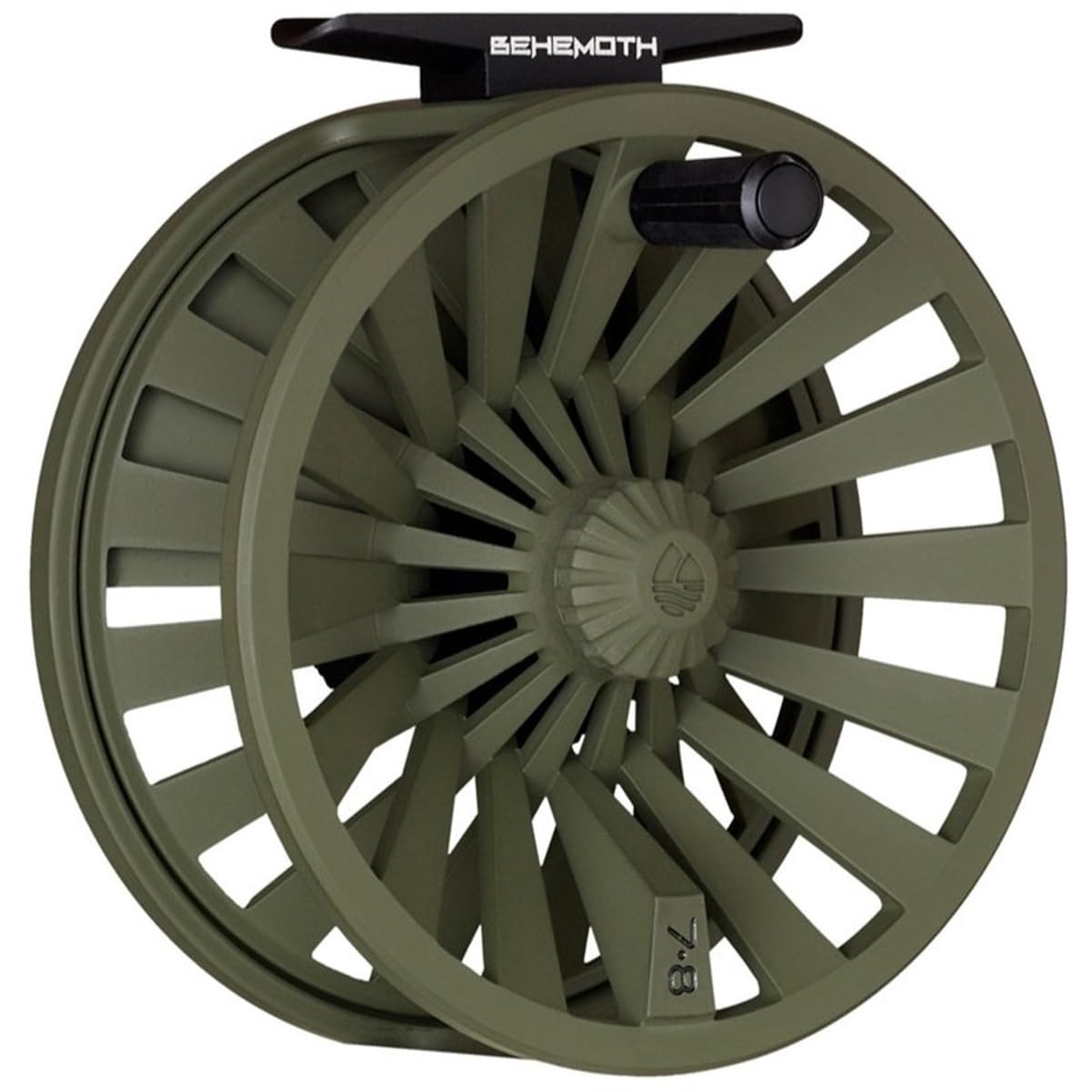 Redington Behemoth Fly Fishing Reel, Multipurpose Fly Reel for Freshwater and Saltwater, Large Arbor and Adjustable Drag, O.D. Green, 5/6
