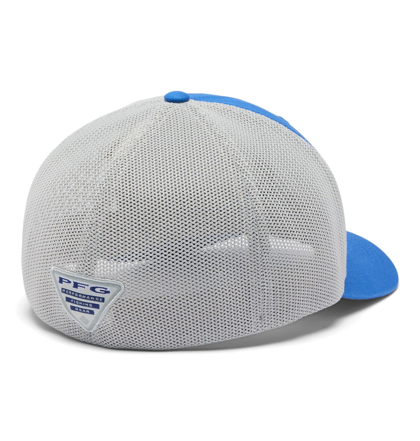Columbia Unisex PFG Fish Flag Mesh Ball Cap, Vivid Blue/Cool Grey/US Fish Flag, XX-Large
