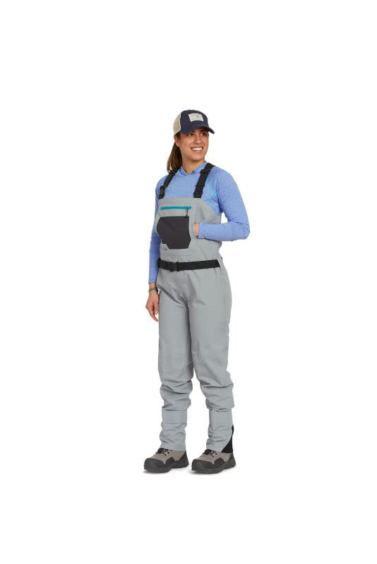 Orvis Clearwater Chest Waders for Women - Waterproof Fly Fishing Waders with Neoprene Booties, External Storage Pocket, Stone - L/Regular