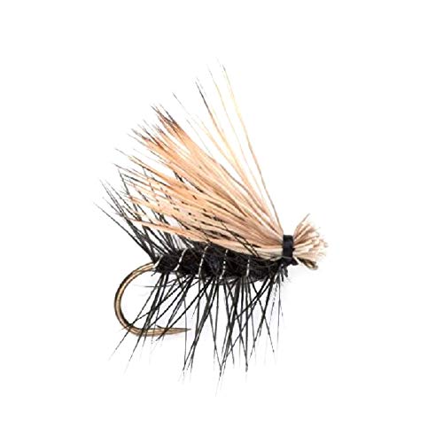 The Fly Fishing Place Basics Collection - Elk Hair Caddis Dry Fly Assortment - 10 Dry Fishing Flies - 5 Patterns - Hook Sizes 12, 14, 16, 18