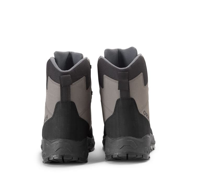 Orvis Clearwater Wading Boots for Men - Heavy Duty Men’s Fishing Waders with Toe Bumper and Aggressive Non Slip Lugs, Gravel - 10