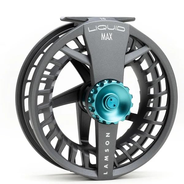 LAMSON | Liquid Max Combo 8wt. Fast Action Fly Fishing Rod and Reel | Saltwater + All Water | Cordura Travel Tube & Padded Reel Case | 9 Foot 4-Piece | Fighting Butt | Fly Line Not Included