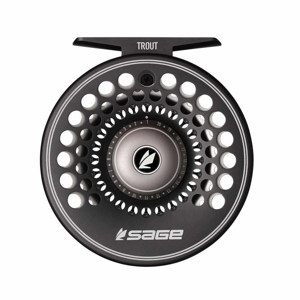 Sage Fly Fishing - Trout 2/3/4 (2-4 WT) Reel - Stealth/Silver