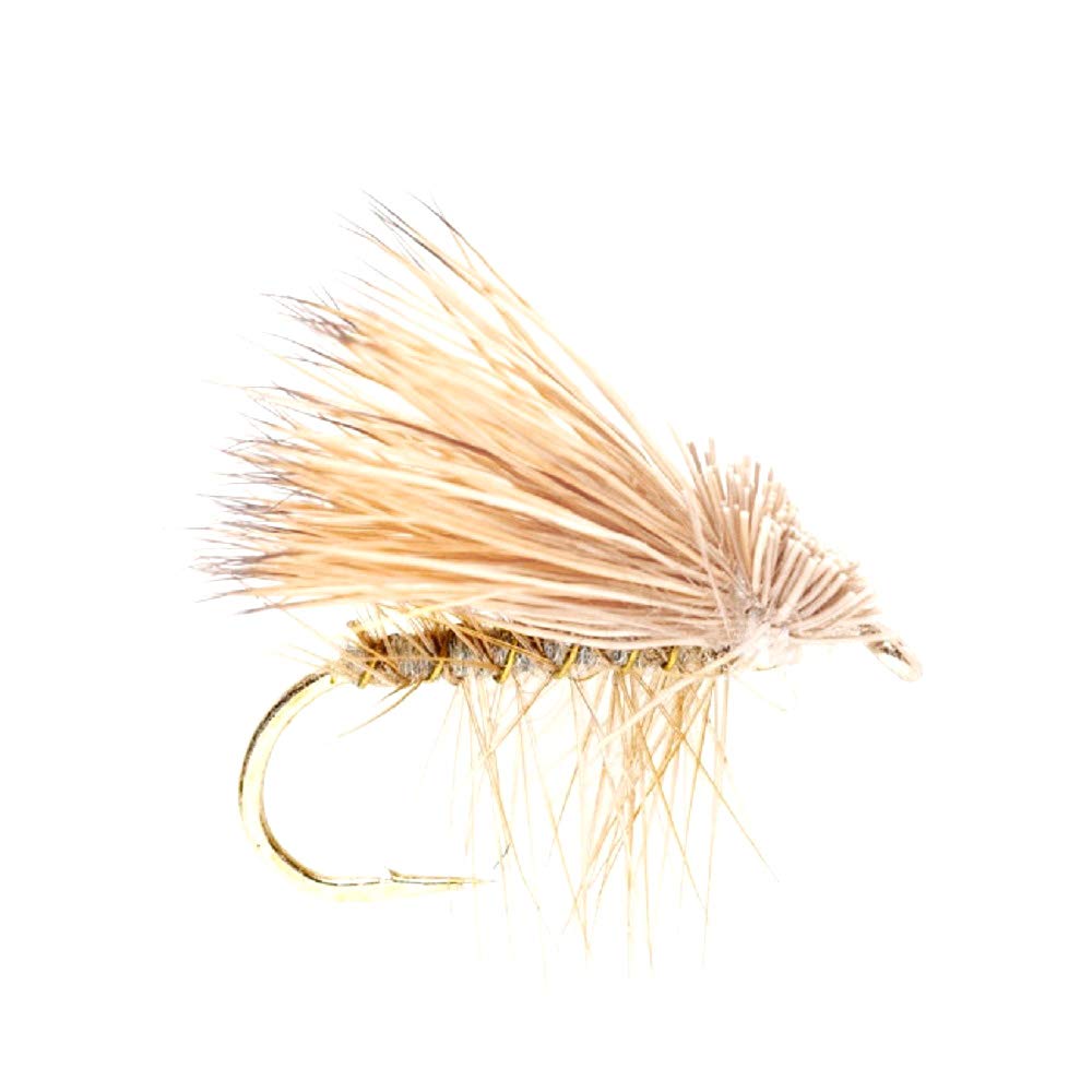 The Fly Fishing Place Basics Collection - Elk Hair Caddis Dry Fly Assortment - 10 Dry Fishing Flies - 5 Patterns - Hook Sizes 12, 14, 16, 18