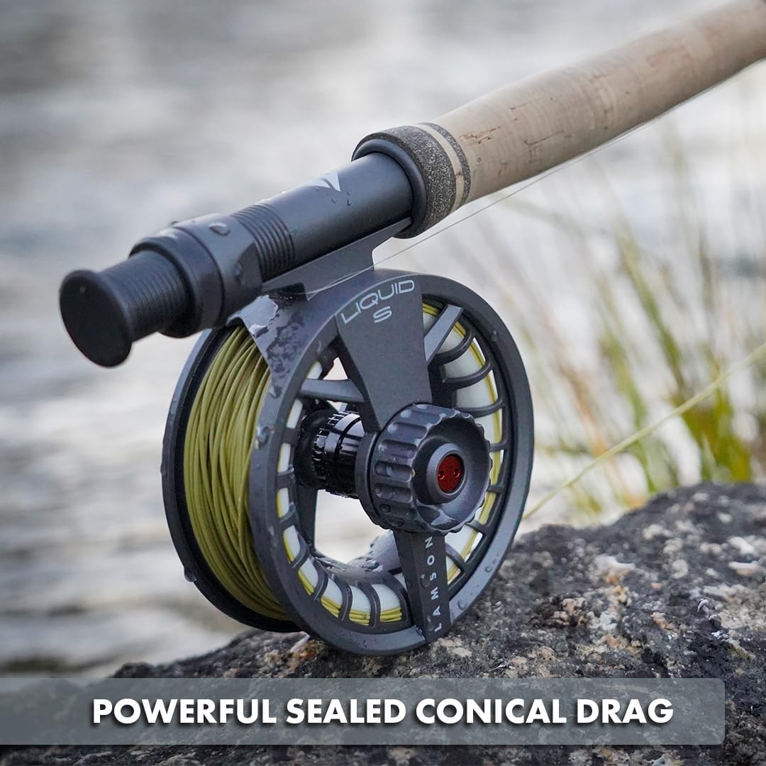 LAMSON Liquid S-Series Fly Reel, Size -5+, Daybreak