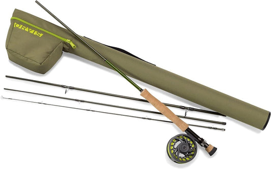 Orvis Encounter Fly Rod Outfit - Fishing Rod and Reel Combo Starter Kit - 8'6" 5-wt., Encounter Reel