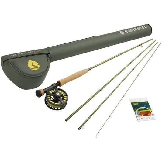 Redington Euro Nymph Fly Fishing Field Kit, 10' Medium Action Rod and Run Reel, Euro Nymph Fly Line, Carrying Case