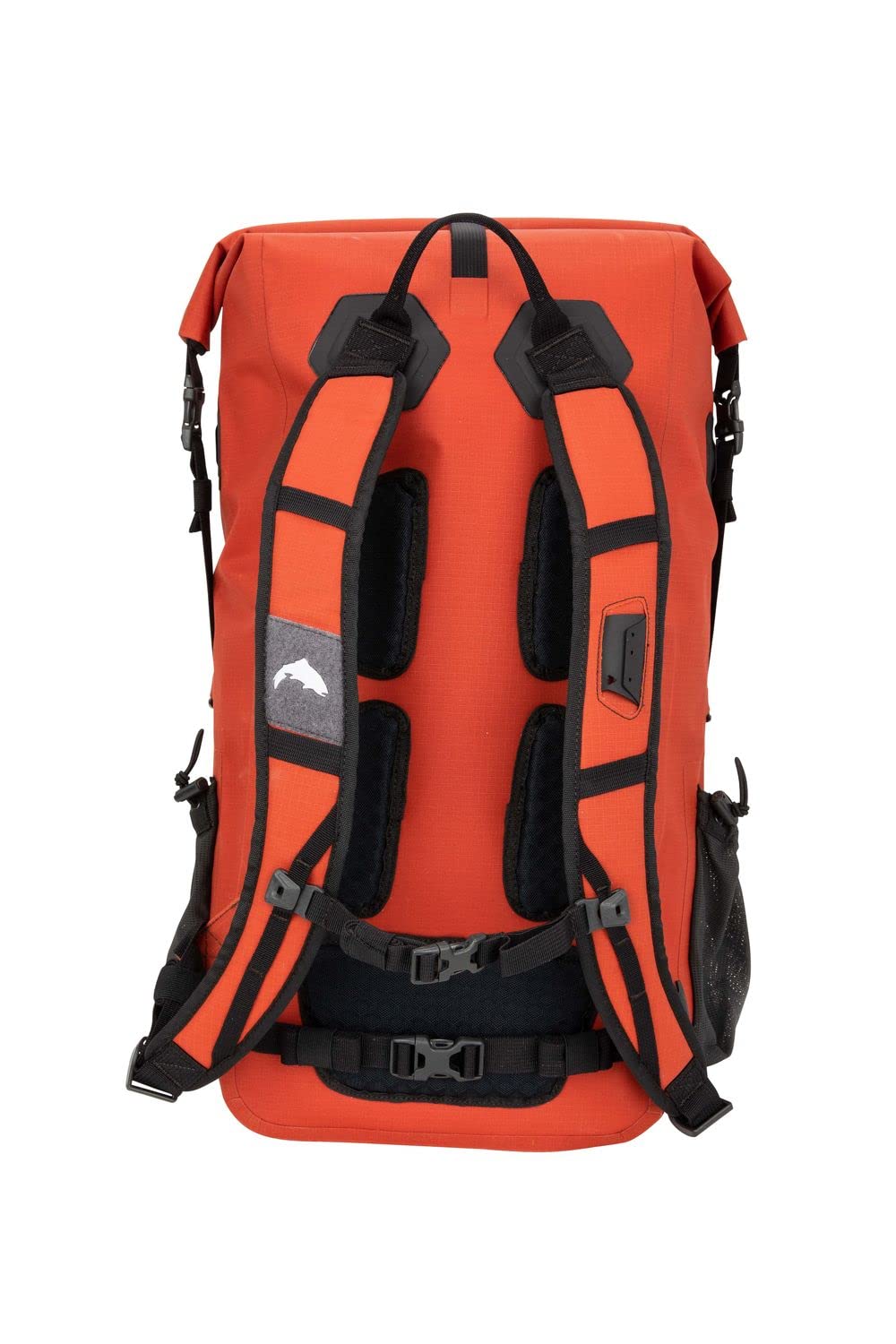 Simms Dry Creek Roll Top Backpack, Waterproof Bag, Simms Orange