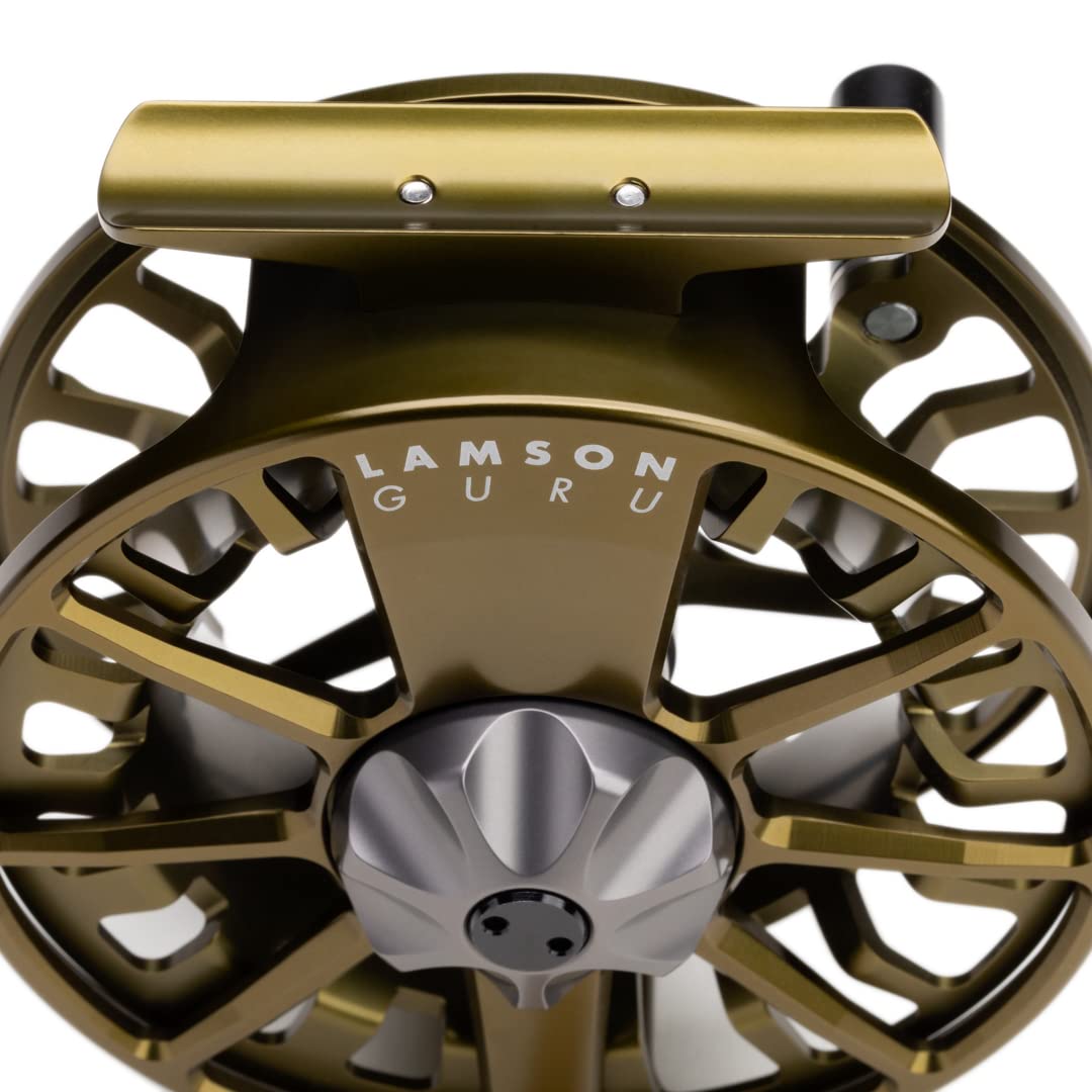 LAMSON | Guru S-Series -3+ Fly Fishing Reel | All-Water | Large Arbor, Fully CNC Machined/Anodized, Lightweight Durability | OG | 2wt 3wt 4wt Size