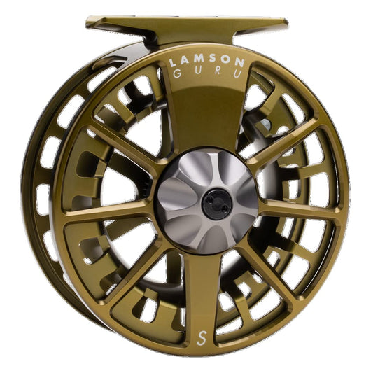 LAMSON | Guru S-Series -3+ Fly Fishing Reel | All-Water | Large Arbor, Fully CNC Machined/Anodized, Lightweight Durability | OG | 2wt 3wt 4wt Size