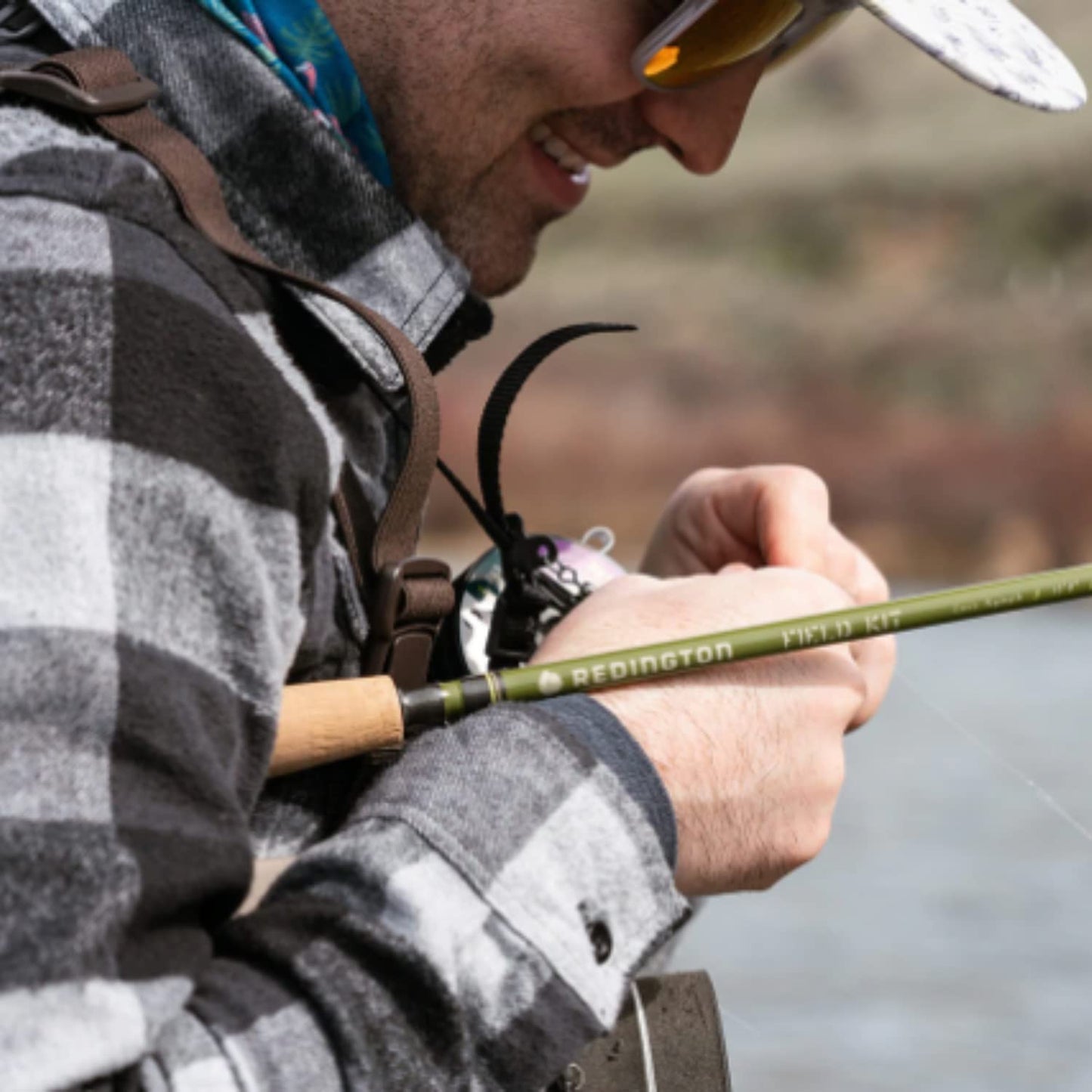 Redington Euro Nymph Fly Fishing Field Kit, 10' Medium Action Rod and Run Reel, Euro Nymph Fly Line, Carrying Case