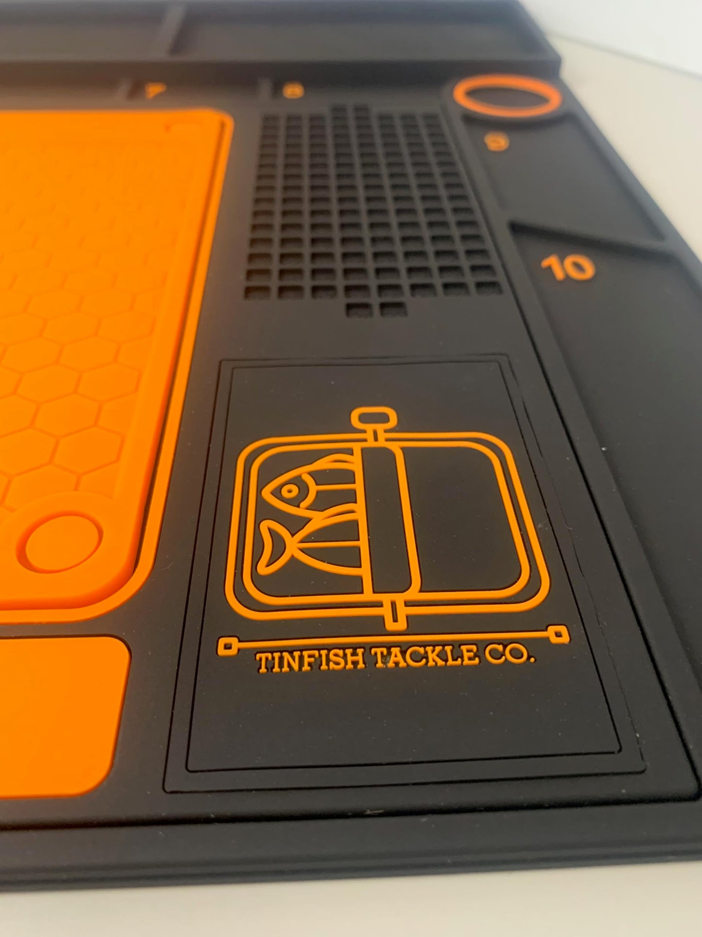 Tinfish Tackle Co. Fly Tying Mat | Fly Tying Material Organizer | Mat Only | No Fly Tying Vise or Tools |