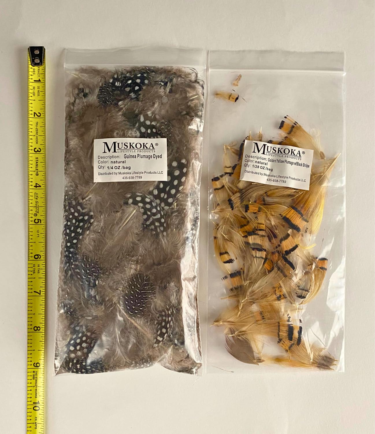 Fly Tying Material Feather and Dubbing Bulk Starter kit, Bulk Fly Tying Kit by Muskoka Lifestyle Products