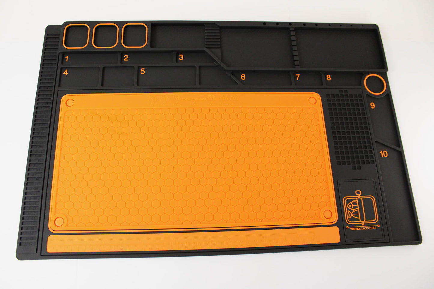Tinfish Tackle Co. Fly Tying Mat | Fly Tying Material Organizer | Mat Only | No Fly Tying Vise or Tools |