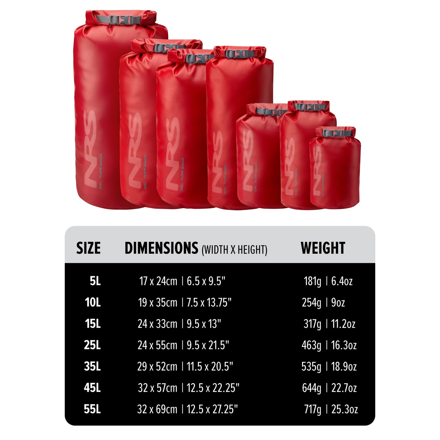 NRS Tuff Sack Dry Bag - Waterproof Storage Bag