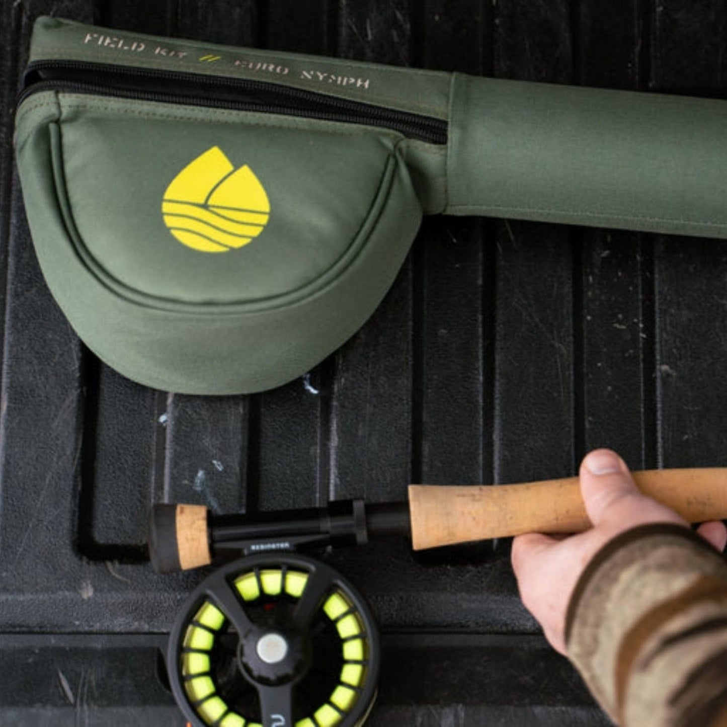Redington Euro Nymph Fly Fishing Field Kit, 10' Medium Action Rod and Run Reel, Euro Nymph Fly Line, Carrying Case