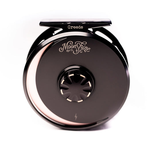 Moonshine Rod Company The Creede Fly Fishing Reel 5/6 Copper. Fully Machined Large Arbor with Sealed Carbon Disk Drag