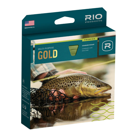Rio Premier Gold Fly Line, Easy to Cast Flies from Size 2 to 22, Ultimate All-Around Fly Line with Ultra-Slick Performance, Orange, 90ft, WF6F