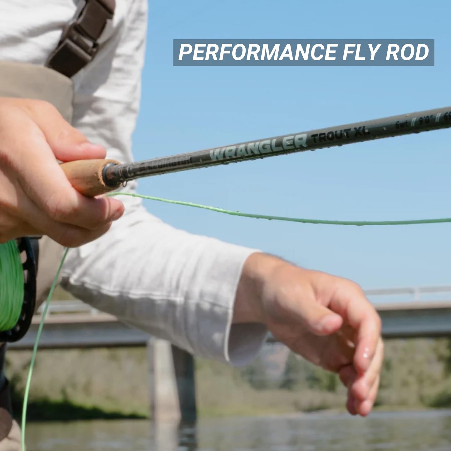 Redington Wrangler Trout XL Fly Fishing Kit, 6 Weight 9 Foot Rod, Crosswater Reel, Fly Line, Leader, & Carrying Case