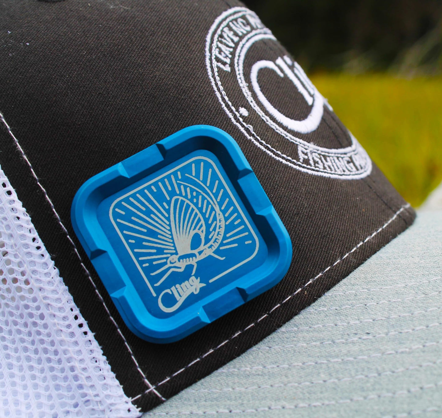 Cling Fishing Products Mag Grab® Mini - Magnetic Fly Patch (Rising Dun, Orange)