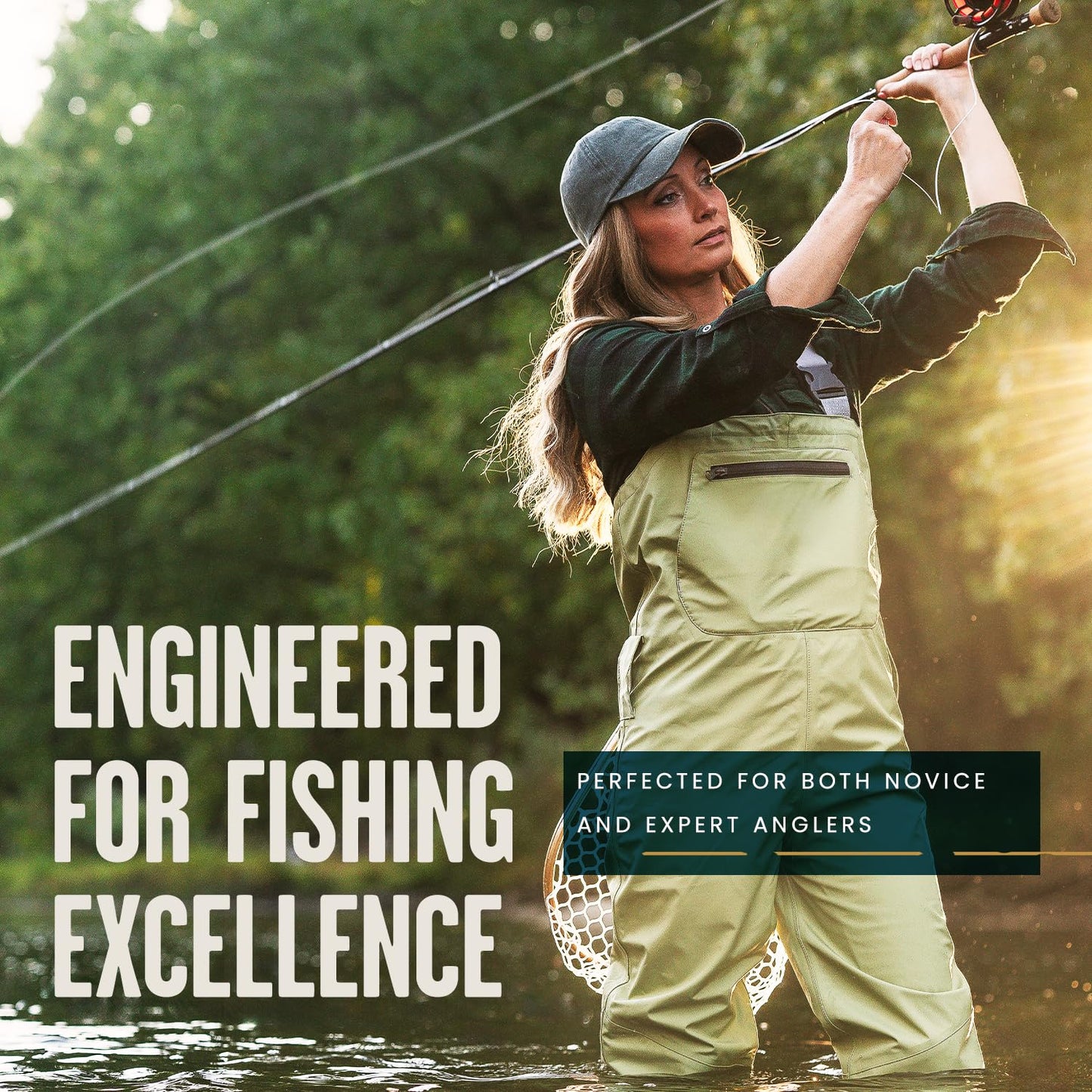 Moonshine Rod Co. Fly Fishing Rod with Carrying Case and Extra Rod Tip Section, Slow-Medium-Fast Action, The Phantom (9'0" x 7wt)