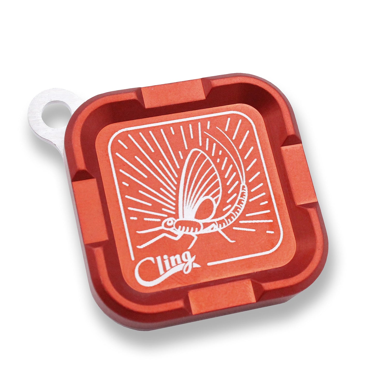 Cling Fishing Products Mag Grab® Mini - Magnetic Fly Patch (Rising Dun, Orange)