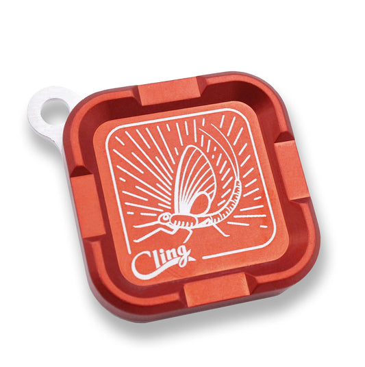 Cling Fishing Products Mag Grab® Mini - Magnetic Fly Patch (Rising Dun, Orange)