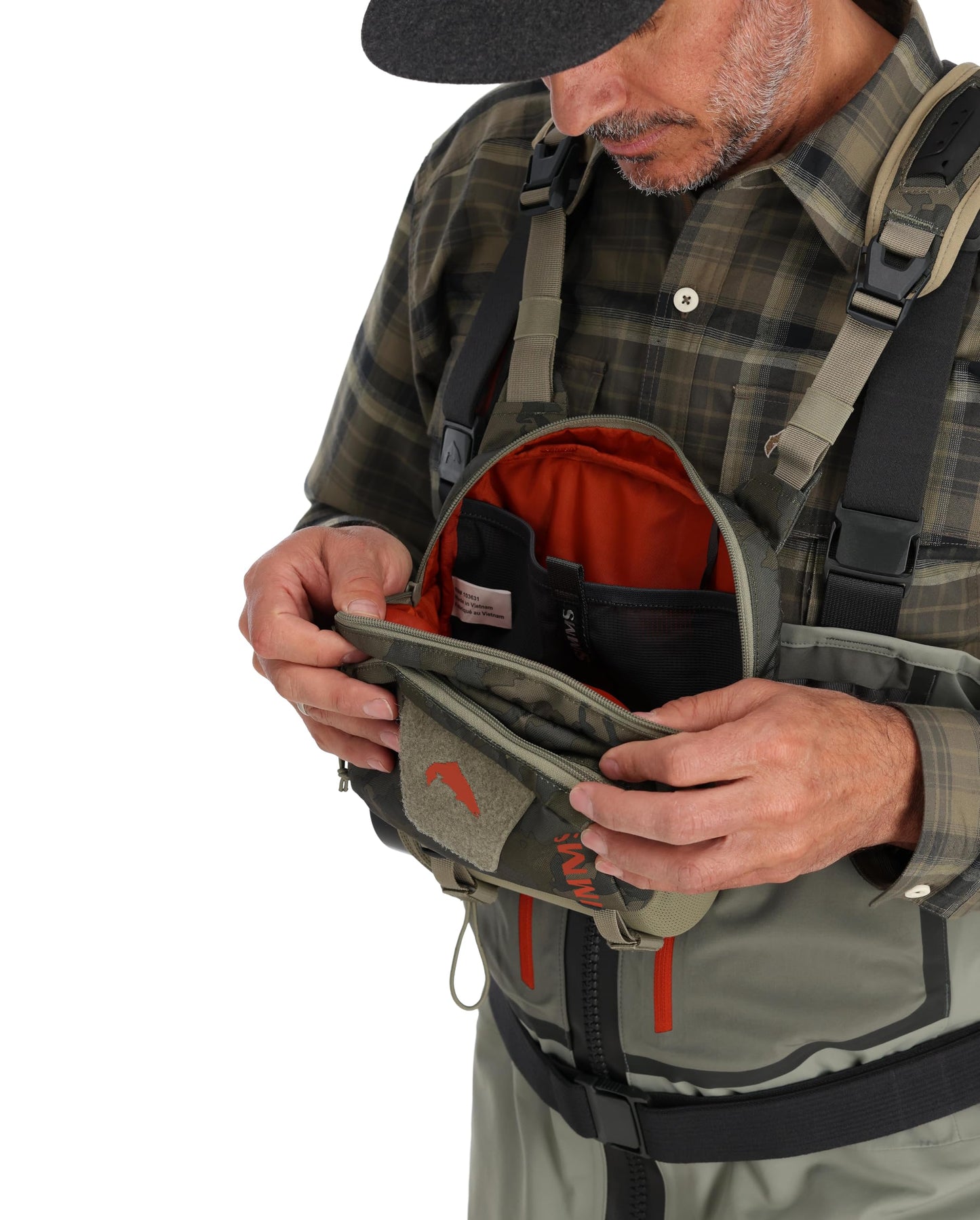 Simms Tributary Hybrid Chest Pack Regiment Camo Olive Drab Standard