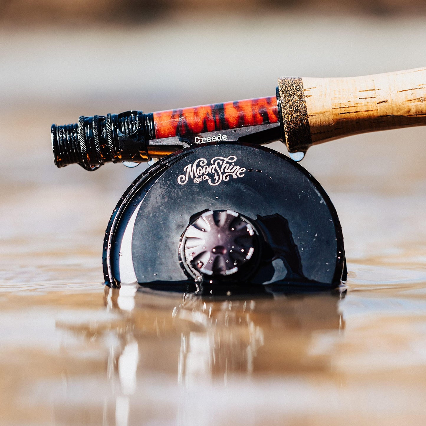Moonshine Rod Company The Creede Fly Fishing Reel 5/6 Copper. Fully Machined Large Arbor with Sealed Carbon Disk Drag