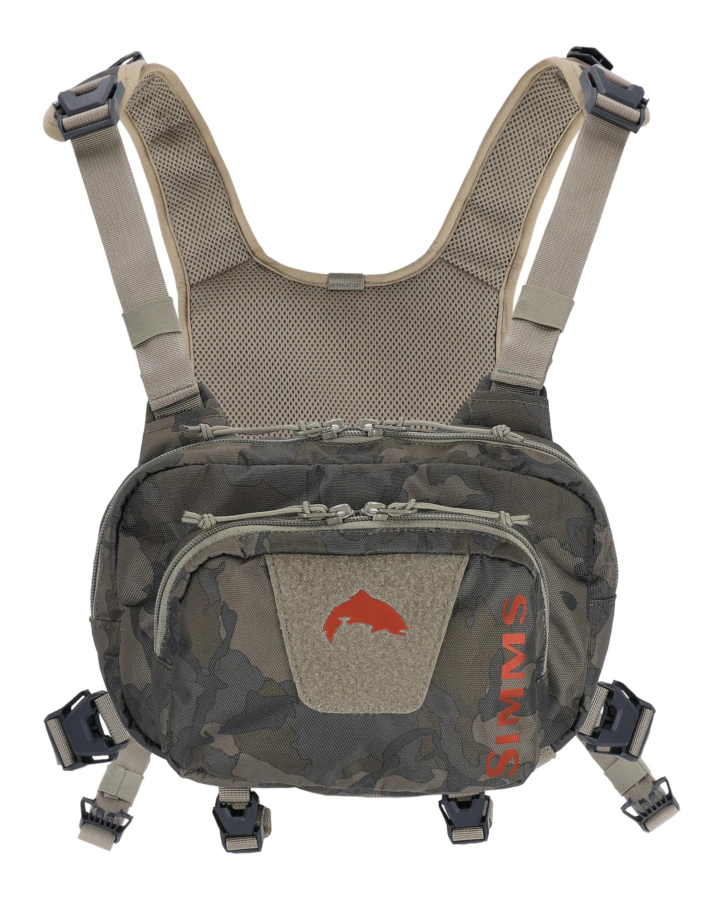 Simms Tributary Hybrid Chest Pack Regiment Camo Olive Drab Standard