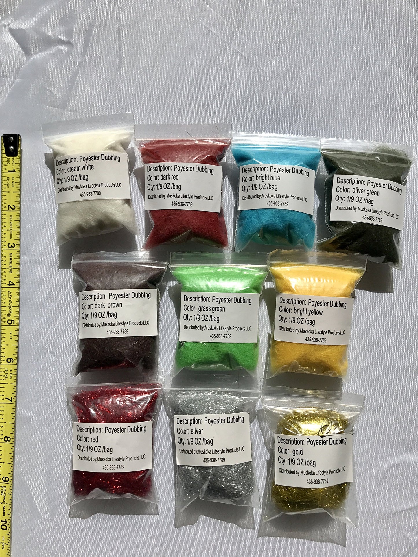 Fly Tying Material Feather and Dubbing Bulk Starter kit, Bulk Fly Tying Kit by Muskoka Lifestyle Products